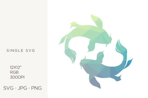 Abstract Fishes, Geometric Vector
