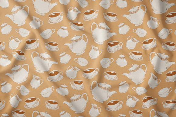 English Tea Time Seamless Pattern: Graphics & Patterns