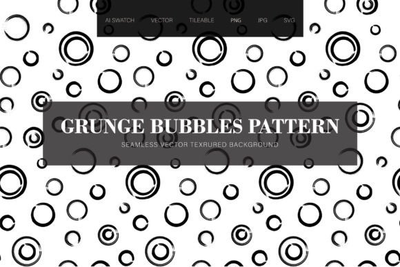 Grunge Bubbles Seamless Pattern: Graphics & Patterns for Editorial Impact