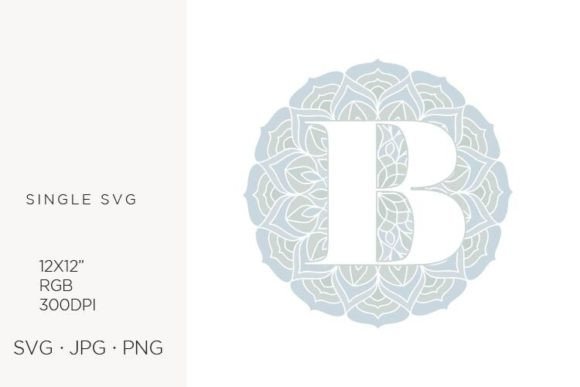 Mandala Monogram Letter B: Premium Graphics & Icons
