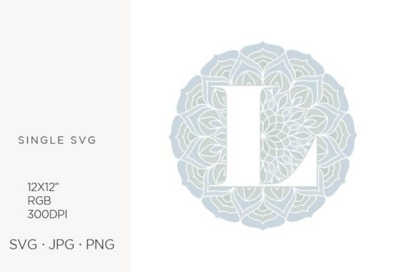 Mandala Monogram Letter L: Icons & Graphics for Soulful Branding