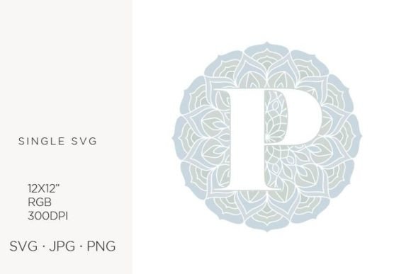 Mandala Monogram Letter P: Graphics & Icons for Soulful Branding