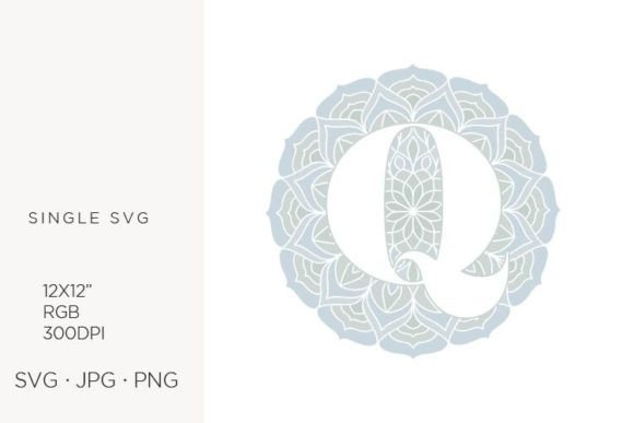 Mandala Monogram Letter Q: Elegant Icons & Graphics for Branding