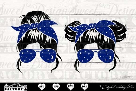 Messy Bun SVG, Magic Mama SVG, Mama Mini Graphics for Crafts