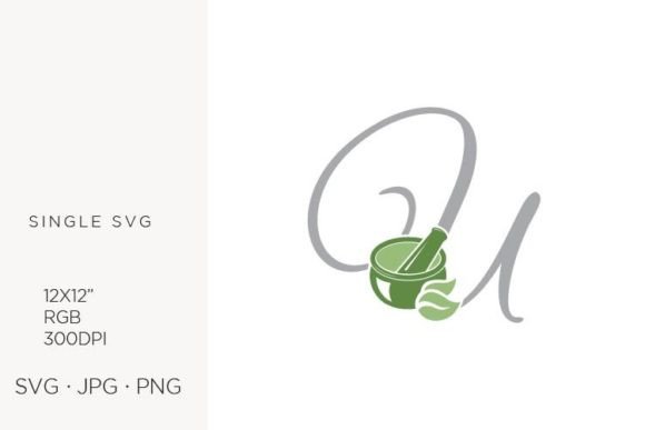 Mortar and Pestle, Spice and Letter U