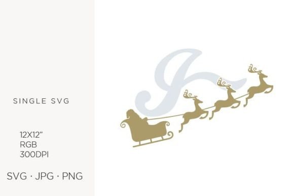 Santa Claus Sky Sledge, Letter I: Festive Icons & Graphics