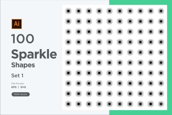 Sparkle Shape Symbol Sign V3-100 -1 Graphics