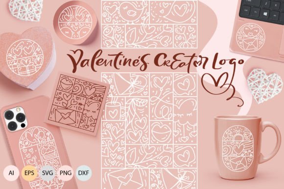 Valentine’s Creator Logo Vector SVG: Graphics & Decorative Elements